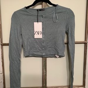 Zara cropped sweater